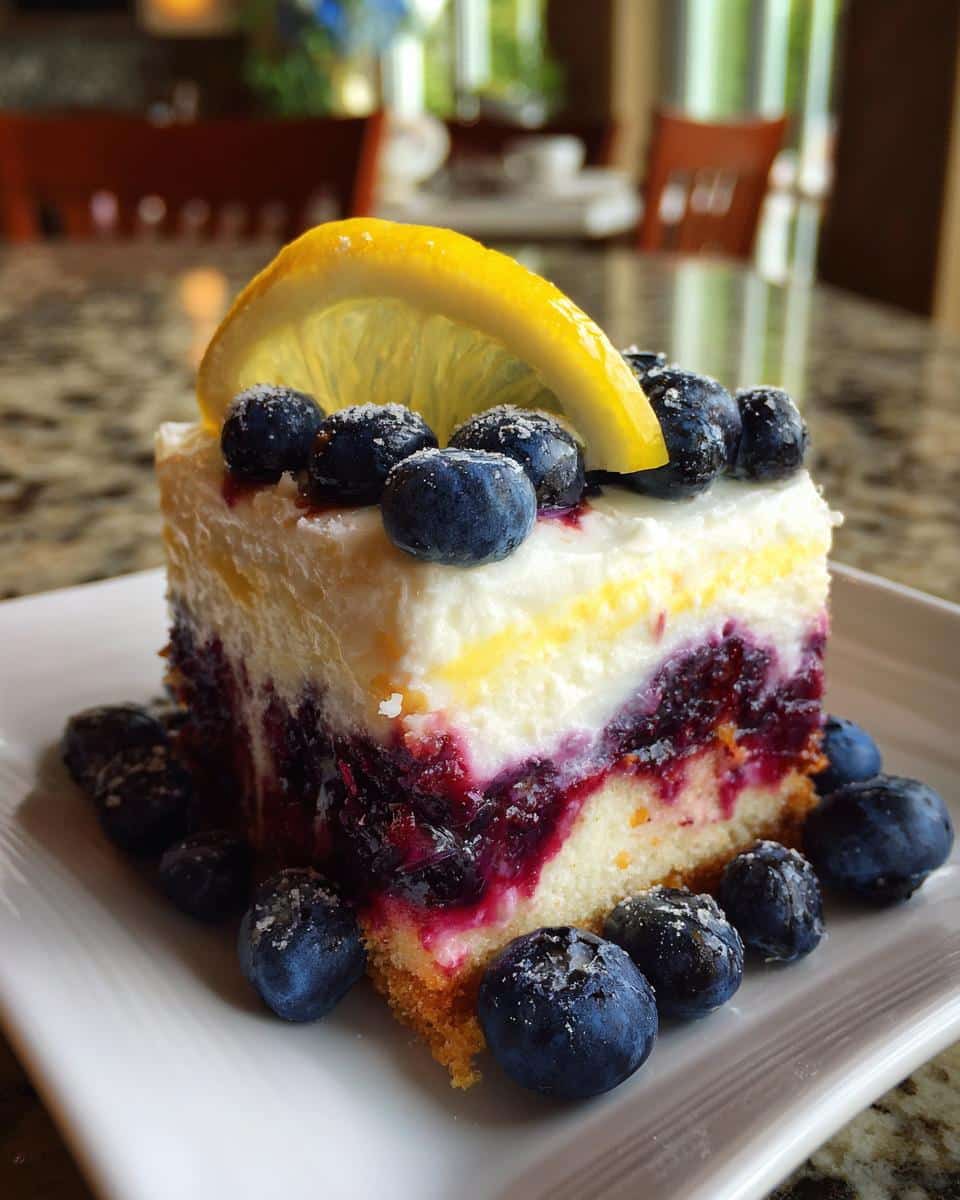 Blueberry Lemon Drop Slushie Cake - detail 1