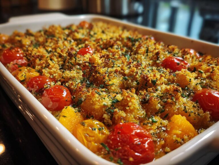 Butternut Squash & Cherry Tomato Crumble