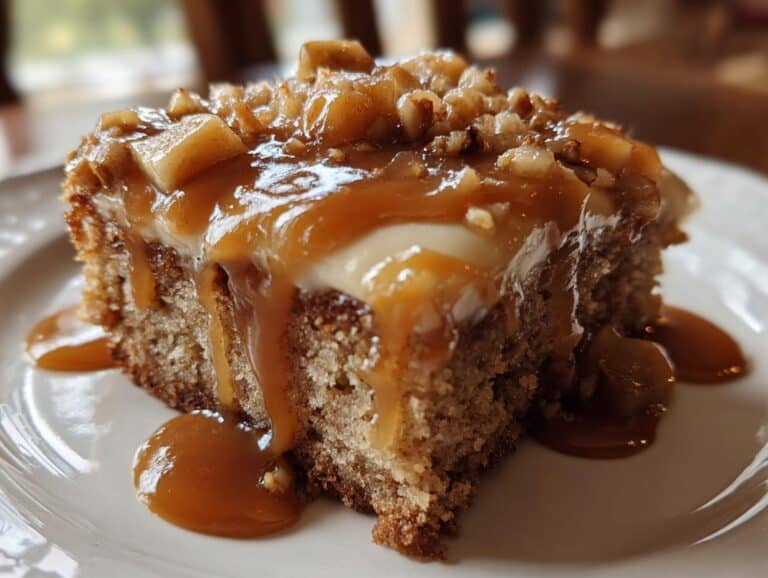 Caramel Apple Sheet Cake