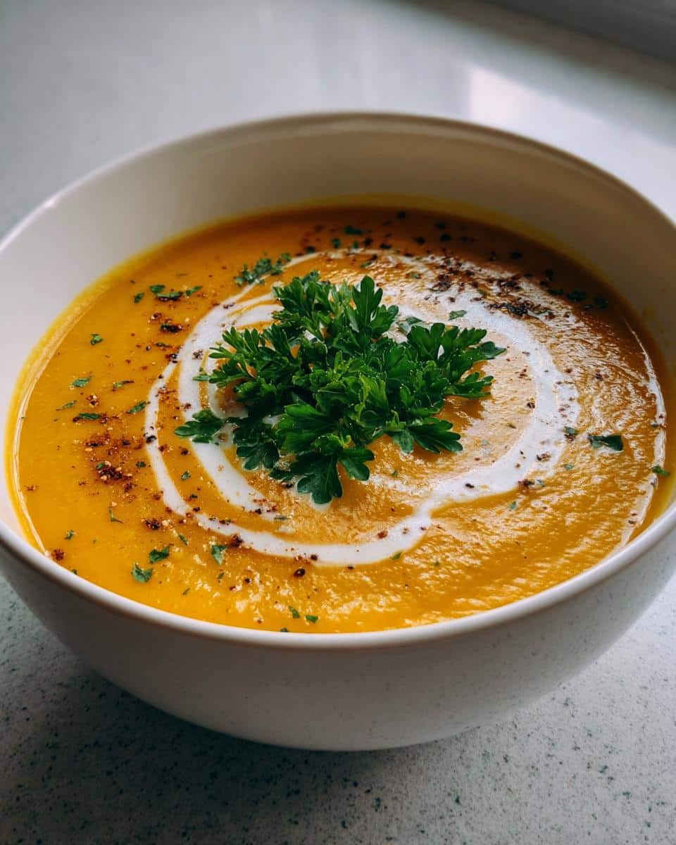 Carrot & Parsnip Soup - detail 1