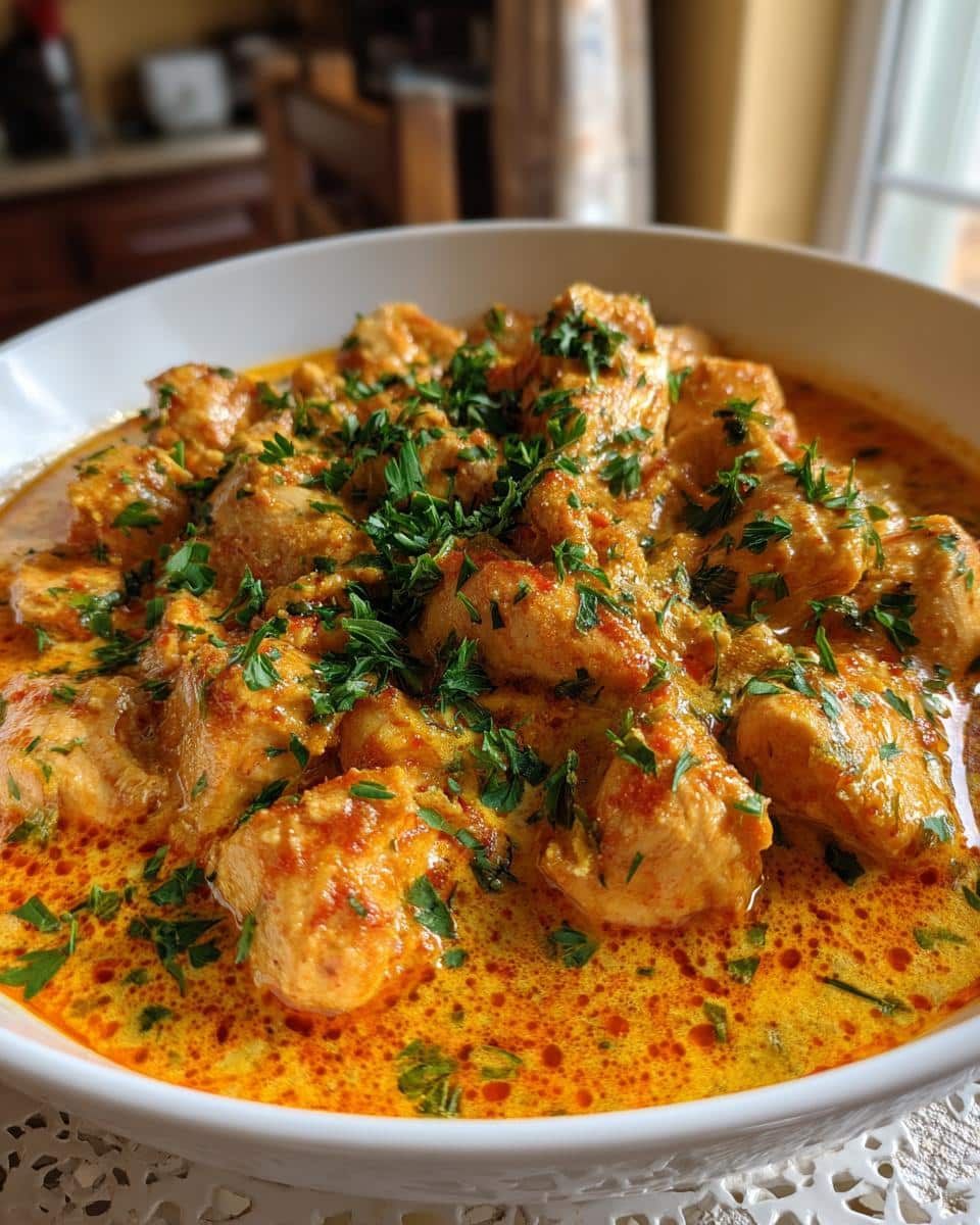 Chicken Stew with Cream and Paprika - detail 1