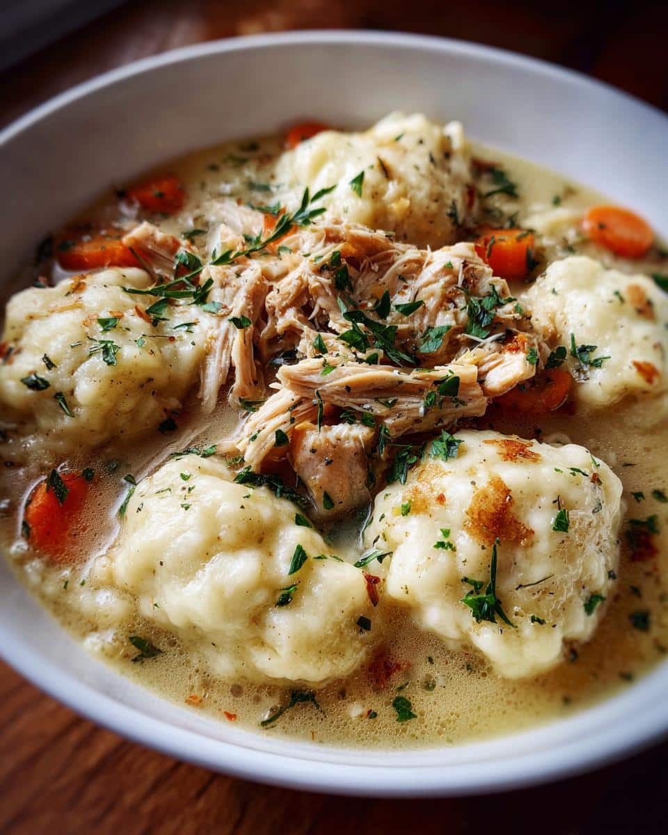 Chicken and Dumplings - detail 1