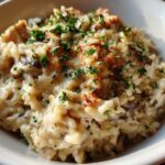 Creamy Garlic Chicken Wild Rice Casserole