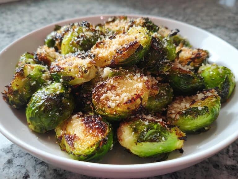 Crispy Parmesan Brussel Sprouts
