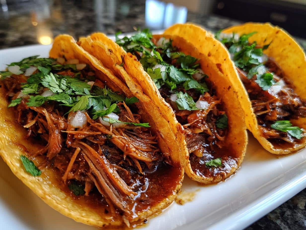 Crockpot Chipotle Honey Pot Roast Tacos