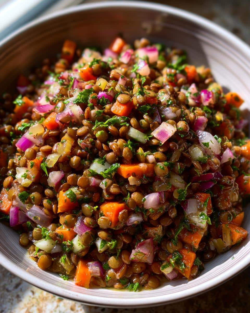 French Lentil Salad - detail 1