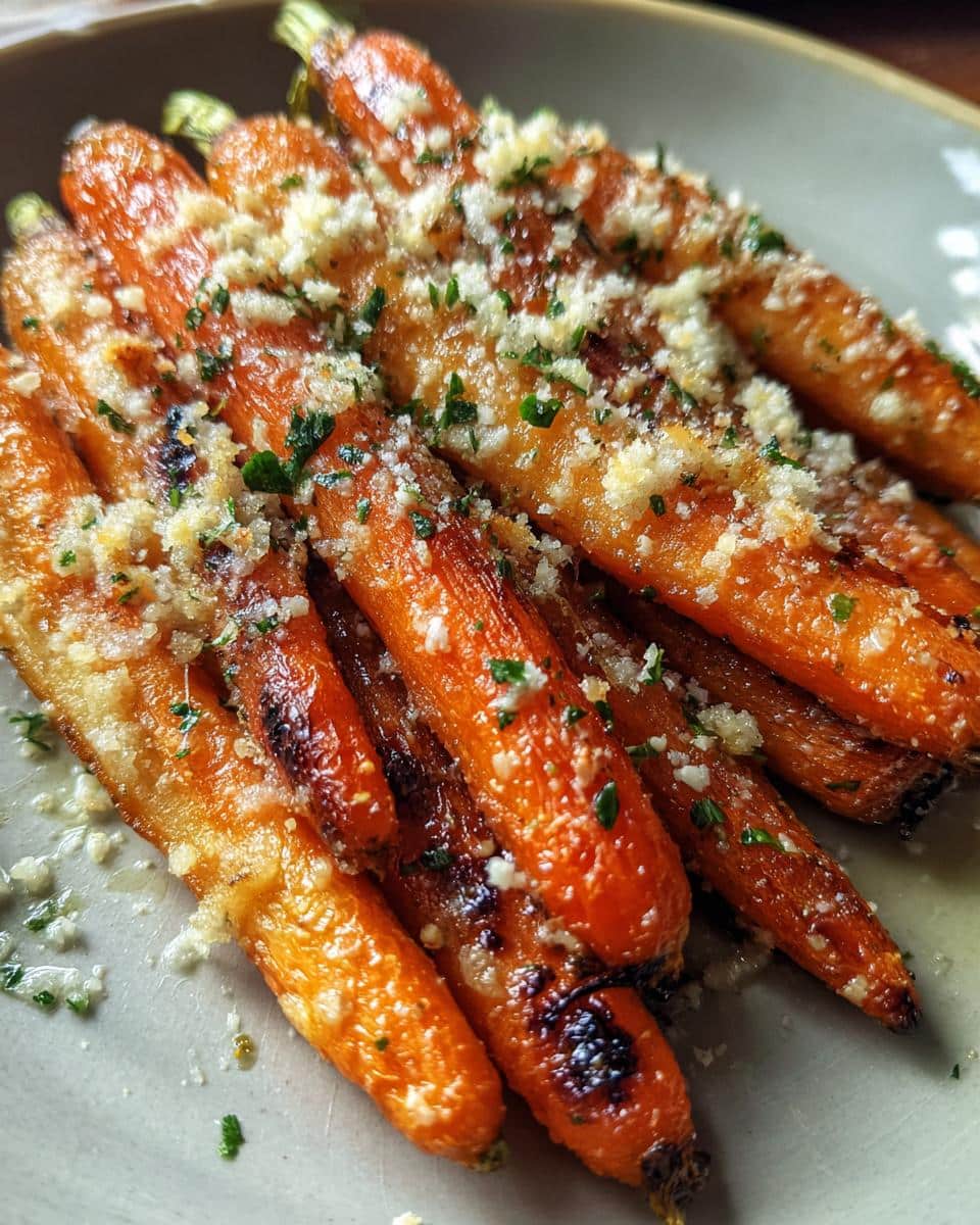 Garlic Parmesan Roasted Carrots - detail 1