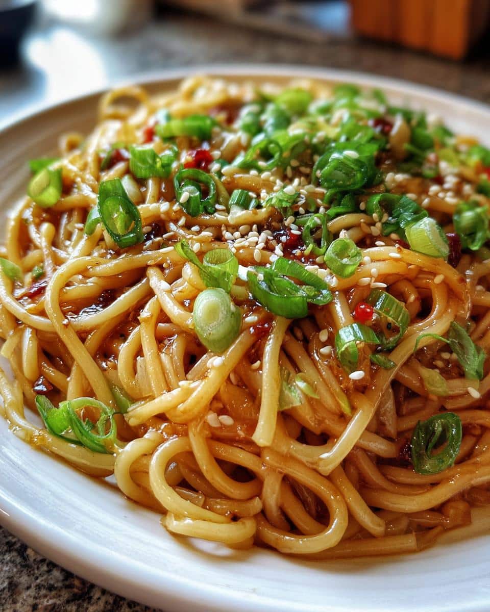 Hoisin Garlic Noodles - detail 1