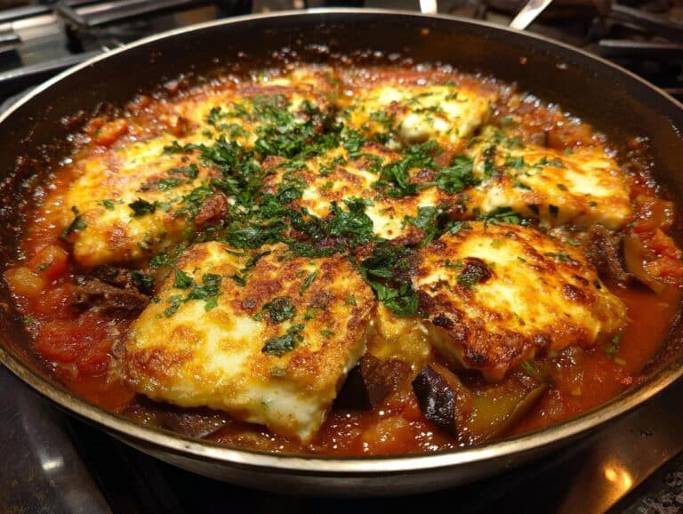 Lamb, Aubergine & Halloumi Hotpot
