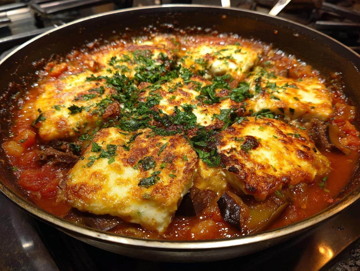 Lamb, Aubergine & Halloumi Hotpot