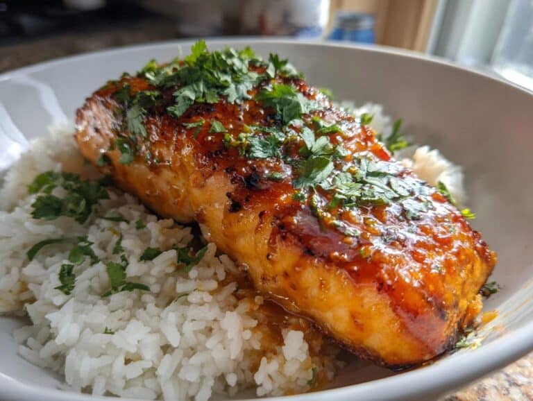 Miso-Turmeric Salmon and Coconut Rice