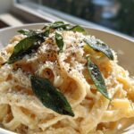 Pasta Alfredo with Brown Butter Sage