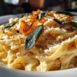 Sage Brown Butter Pumpkin Pasta Alfredo