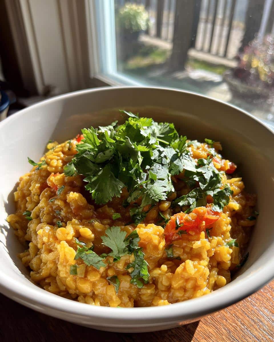 Spiced Lentil and Rice Pilaf - detail 1