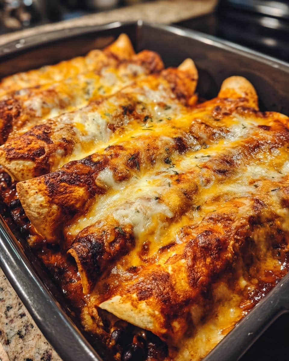 Sweet Potato Black Bean Enchiladas - detail 1