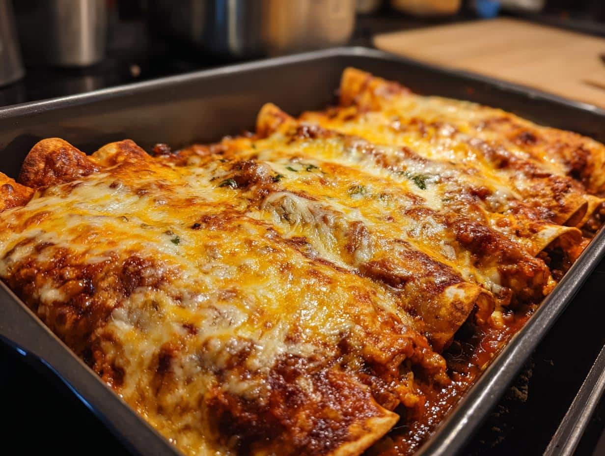 Sweet Potato Black Bean Enchiladas